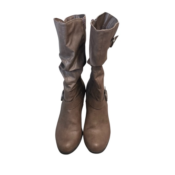 Style & Co Sachi Block-Heel Mid-Shaft Wide Calf Womens Boots with Buckles Size 8 - Picture 5 of 7